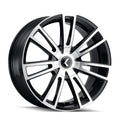 Kraze KR183 Spectra 20x8.5 / 5x115/120 BP / 38mm Offset / 74.1mm Hub Gloss Black Machined Wheel