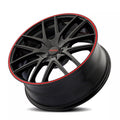 Touren 3260 TR60 20x8.5 / 5x112/120 BP / 40mm Offset / 74.1mm Hub Gloss Black w/ Red Ring Wheel