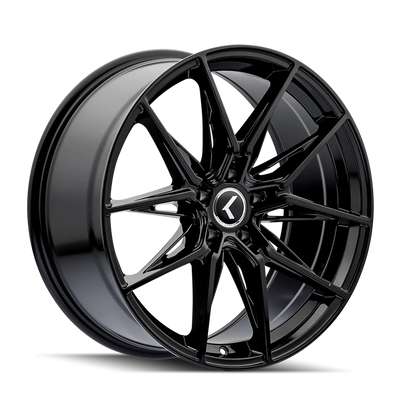 Kraze KR196 Evolve 18x8.5 / 5x112 BP / 40mm Offset / 66.56mm Hub Gloss Black Wheel