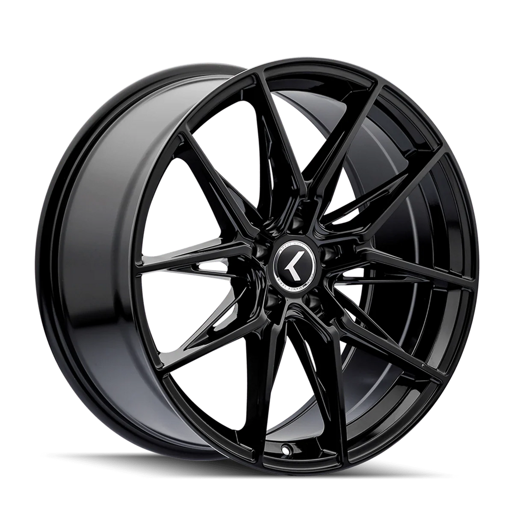 Kraze KR196 Evolve 18x8.5 / 5x112 BP / 40mm Offset / 66.56mm Hub Gloss Black Wheel