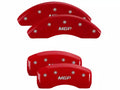 Set Of 4 Caliper Covers Engraved Front And Rear MGP Red Finish Silver Characters 2019-2023 Honda HR-V MGP Caliper Covers