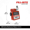 1IN GRAVITY METER WITH STRAINER LITER