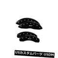 Set Of 4 Caliper Covers Engraved Front And Rear MGP Black Finish Silver Characters 2002-2005 GMC Envoy MGP Caliper Covers