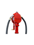 ROTARY HANDOPERATED FUEL TRANSFER PUMP W/ NOZZLE SPOUT HOSE SUCTION PIPE