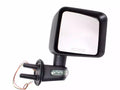 Door Mirror, Right, LED Turn Signal, Black; 07-18 Jeep Wrangler JK
