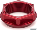 Axle Nut LH Lightweight Aluminum Red
