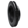 R1 06-11 Cadillac DTS Front Left Drilled & Slotted Black Brake Rotor