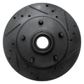R1 94-99 Dodge Ramcharger (Mexico) Front Right Drilled & Slotted Black Brake Rotor