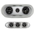 Autometer 62-65 Chevy Nova (Fits 2 3-3/8in.& 4 2-1/16in. Instruments) Gauge Mount Direct Fit Silver