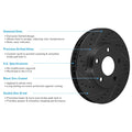R1 Concepts Brake Rotor- Blank with Optimum Oe Pads Hdw Fits Tesla S