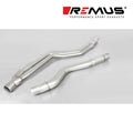 Remus 2014 BMW 3 Series F30/F31 76mm Rolled Edge Chrome Tail Pipe Set (Pair)
