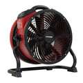 1/4HP 2100CFM 1.6AMPS INDUSTRIAL AXIAL AIR MOVER W/ POWER OUTLETS RED