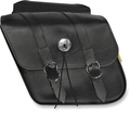 Willie & Max Universal Deluxe Compact Slant Saddlebags (12 in L x 9.5 in W x 5.5 in H) - Black