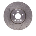 DFC 15-19 Mini Cooper Countryman Front Brake Rotor - Dimpled and Slotted
