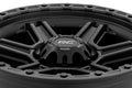 Rough Country 79 Series Wheel One-Piece Semi Gloss Black w/Gunmetal Ring 17x8.5 6x5.5 0mm