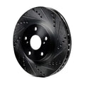R1 -22 Hyundai Veloster N Front Right Drilled & Slotted Black Brake Rotor