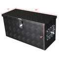 24" HEAVY DUTY BLACK ALUMINUM BOX