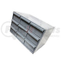 GRAY CABINET W/9 GRAY DRA