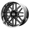 XD201 22X12 5X5.0 CHR BLK MILL LP -44MM