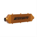 Mishimoto Universal Gold Z Line Intercooler Overall Size: 28x8x3 Core Size: 21x6x2.5 Inlet / Outlet