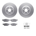 R1 Concepts Brake Rotor- Carbon Coated with Ceramic Pads Hdw Fits Ford Escape