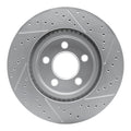 DFC 07-16 Volvo S80 Front Left Drilled & Slotted Geoperformance Rotor
