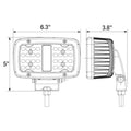 6.5 INCH ULTRA BRIGHT RECTANGULAR 36 LED FLOODLIGHT