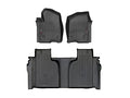 WeatherTech 2019+ Chevrolet Silverado 1500 Crew Cab Front and Rear FloorLiner - Black