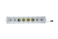 18.25INCH MARINE GRADE SINGLE ROW STRAIGHT LIGHT BAR W/80WATT 8 X 10W HIGH INTE