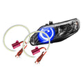 Oracle 06-11 Honda Civic Sedan LED Headlight Halo Kit - Blue