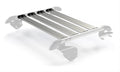 ~(23 lbs. 43X6X5)~ JK 2-Door Nebo Roof Rack 4-Piece Cargo Slat Kit - Silver