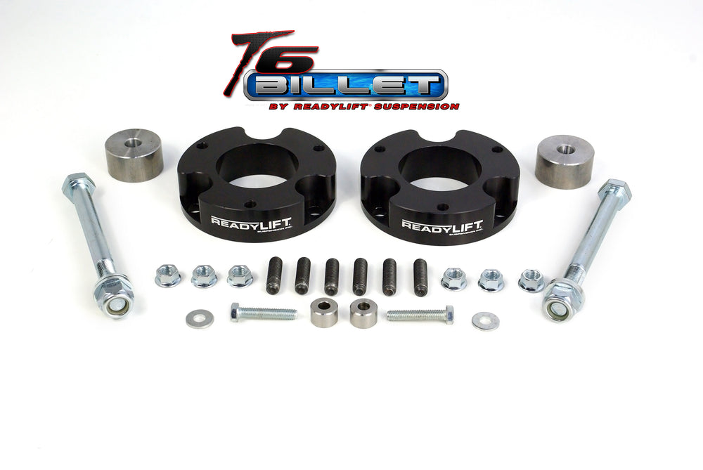 ~(4 lbs. 8X6X3)~ 2.25 Leveling Kit T6 Billet Black without Shocks Toyota Tacoma 2005-2016
