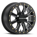 Aluminum Wheels 14x8 Mamba Beadlock UTV A71 Machined Lip Satin Black 0 Offset 4 on 137 Bolt Pattern Raceline