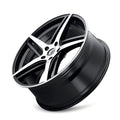 KRAZE MILANO KR195 BLACK MACHINED FACE 18X8 5-114.3 40MM 72.62MM