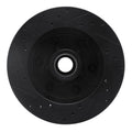 R1 88-96 Chevrolet C2500 Front Right Drilled & Slotted Black Brake Rotor