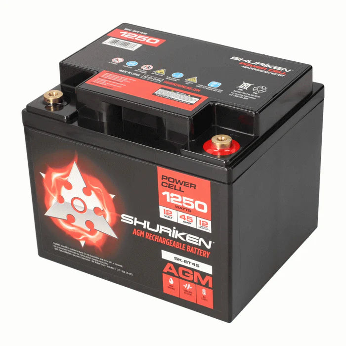 1250W 45AMP HOURS COMPACT SIZE AGM 12V BATTERY