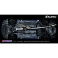 Tomei FULL TITANIUM MUFFLER KIT REPAIR PART EXPREME Ti MAIN PIPE B