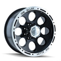 Cast Aluminum Wheels 174 17x9 Machined Lip Black 6 On 135 Bolt Pattern 0 Offset ION Wheels