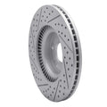 R1 09-14 Hyundai Genesis Sedan Front Right Drilled & Slotted Geoperformance Rotor