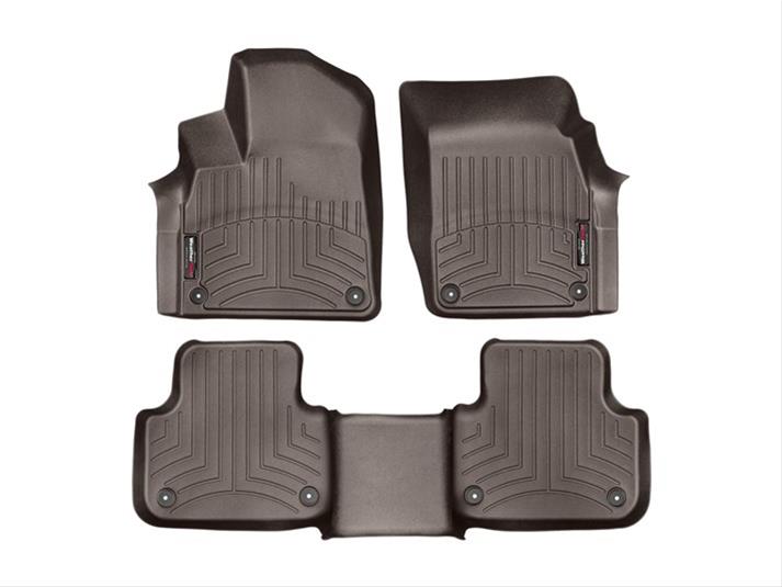 WeatherTech 2017+ Audi Q7 Front & Rear FloorLiner - Cocoa