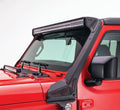 XE Windshield Light Bar Mount Textured Black 2018-2026 Jeep Wrangler JL 2020-2025 Jeep Gladiator Go Rhino