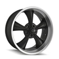 ~(31 lbs. 19X19X9)~ 695 (695) MATTE BLACK/MACHINED LIP 17X8 5-114.3 0MM 83.82MM