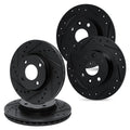 DFC 99-08 Acura TL Rear Drilled & Slotted Geoperformance Rotors 5000 Advanced Brake Pads w/Hardware