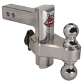 ~(16.4 lbs. 16X10X4)~ 6 Premium Aluminum Adjustable Hitch - Dual Hitch Ball  T5 Receiver Lock