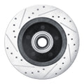 R1 Concepts Brake Rotor Drilled and Slotted Silver Fits Chevrolet Astro