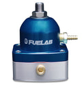 Fuelab 525 Carb Adjustable FPR In-Line Large Seat 1-3 PSI (1) -6AN In (1) -6AN Return - Black