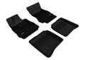 3D MAXpider 2007-2013 Mercedes-Benz S-Class W221 Kagu 1st & 2nd Row Floormats - Black