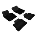 3D MAXpider 2010-2016 Porsche Panamera Kagu 1st & 2nd Row Floormats - Black