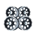 Cast Aluminum Wheels 174 16x10 Machined Lip Black 8 On 165.1 Bolt Pattern -38 Offset ION Wheels