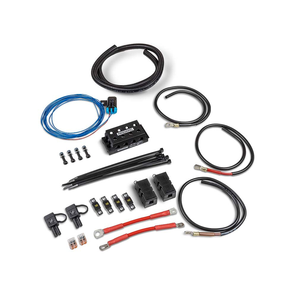 REDARC BCDC Alpha Side by Side Engine Bay Wiring Kit - 25A